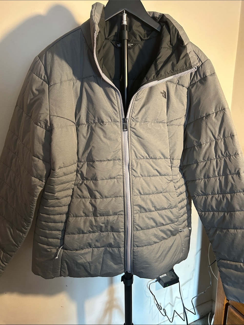 The North Face Women’s Gray Quilted Puffer Jacket